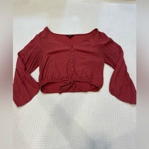 Size small red American Eagle blouse
